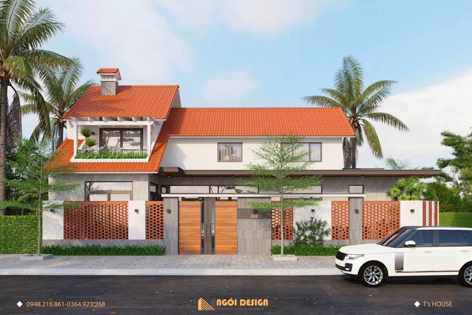 T's house - Ngẩn ngơ trước vẻ đẹp của ngôi nhà mái Thái hiện đại