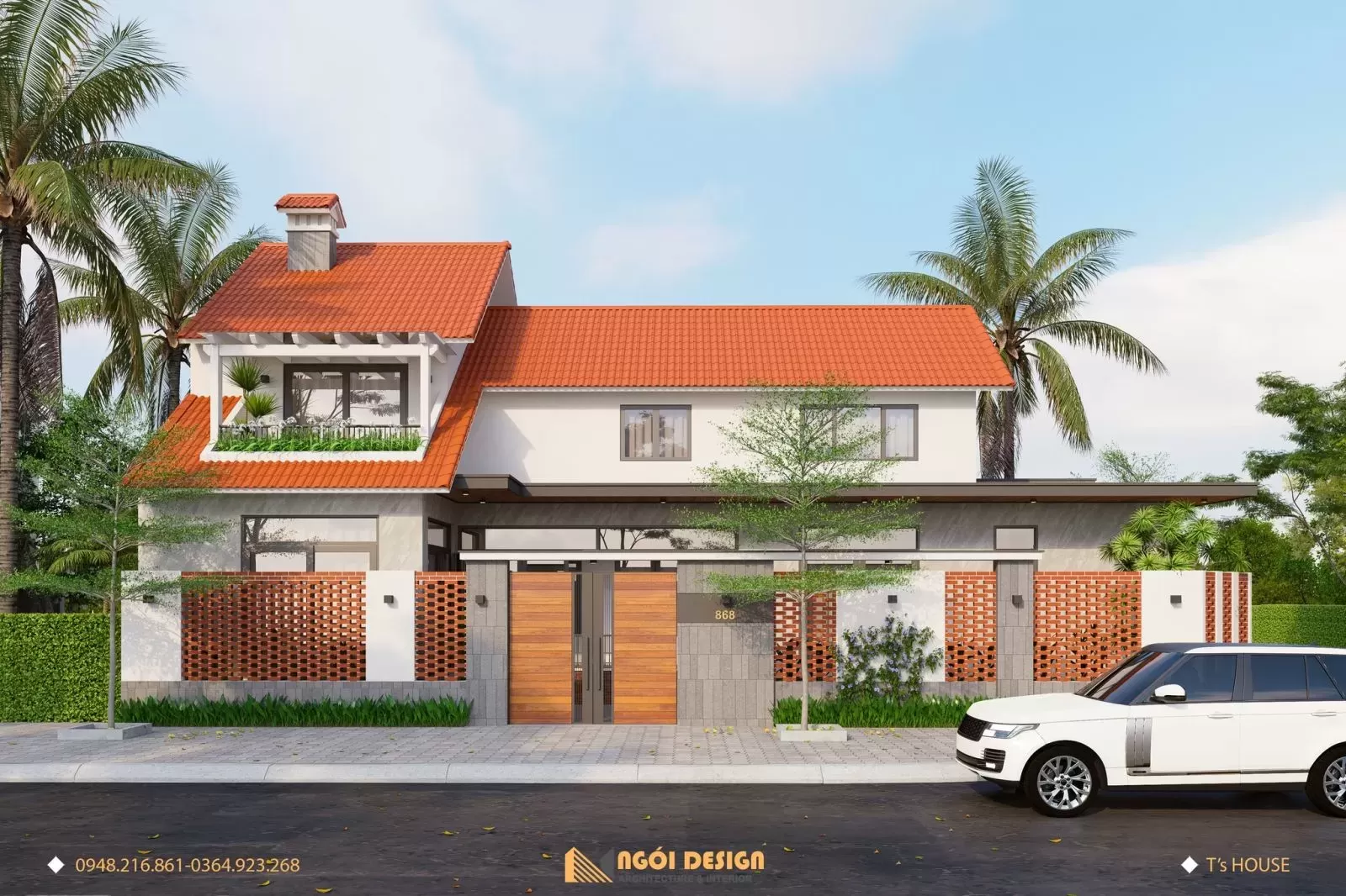 T's house - Ngẩn ngơ trước vẻ đẹp của ngôi nhà mái Thái hiện đại