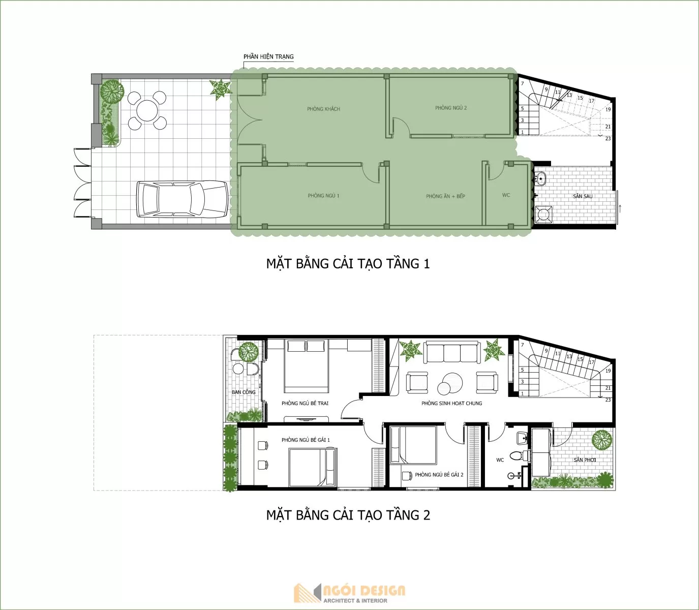Mặt bằng công năng chi tiết