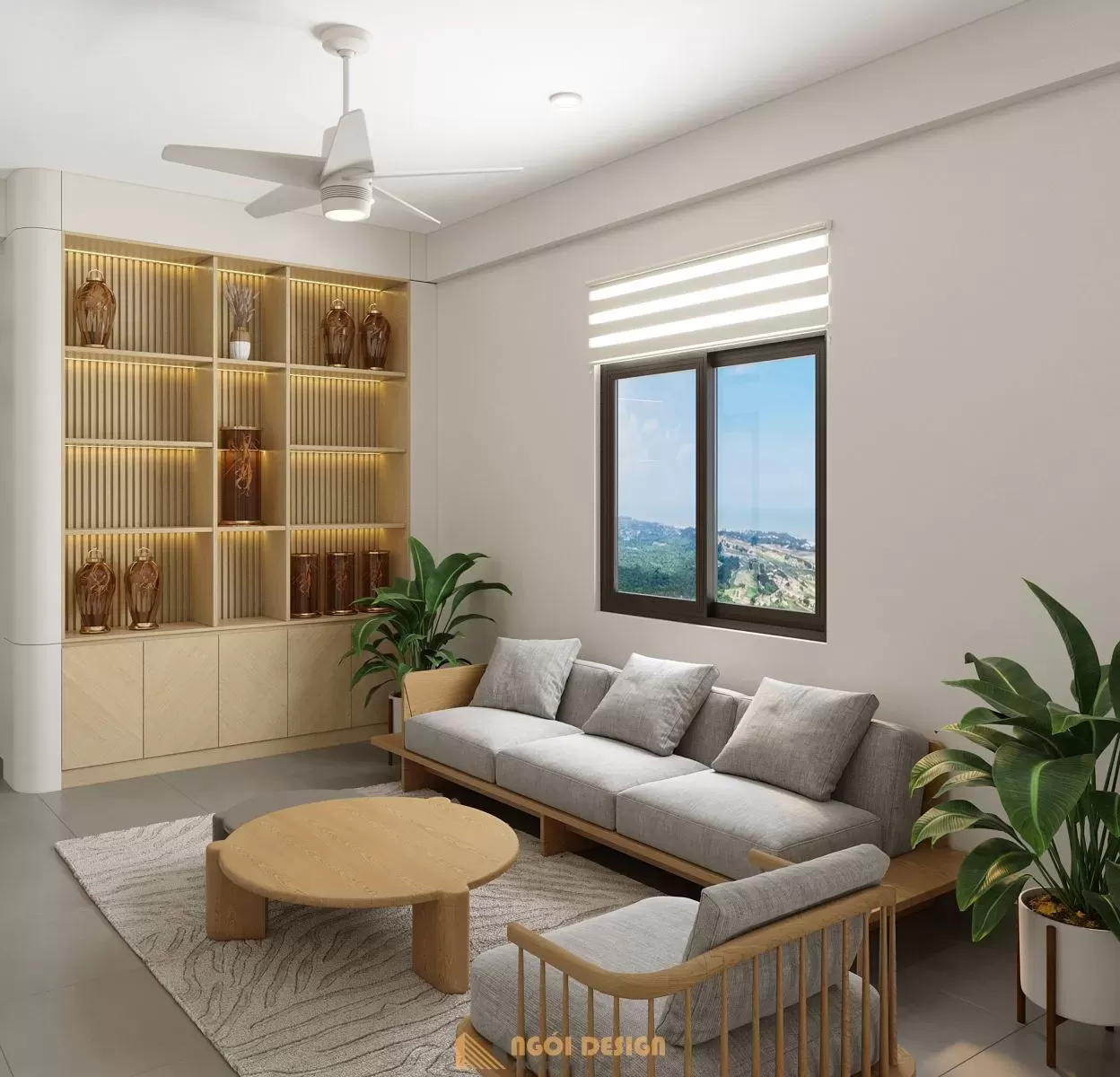 Khu đọc sách yên tĩnh để gia chủ có thể nghiền ngẫm từng câu chữ.