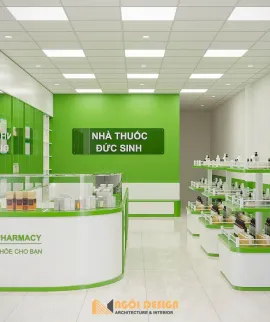 𝑵𝒈𝒐́𝒊 𝑫𝒆𝒔𝒊𝒈𝒏 THIẾT KẾ, THI CÔNG TỦ KỆ CHO QUẦY THUỐC CHO GIA CHỦ